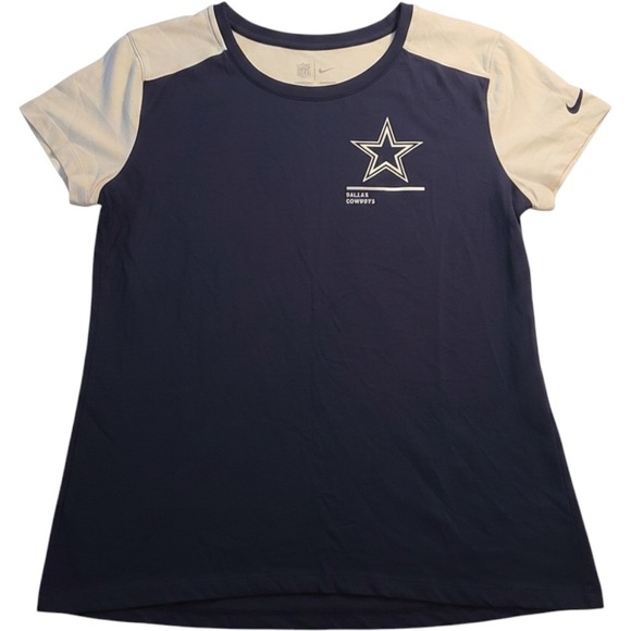 Nike Tops - Nike Dallas Cowboys T-Shirt Womens Size M Blue New NFL Dri-FIT Colorblock Star